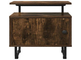 Bedside Cabinet Smoked Oak 40 x 36.5 x 50 cm Engineered Wood 8007639