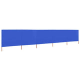 5-panel Wind Screen Fabric 600x80 cm Azure Blue 47159