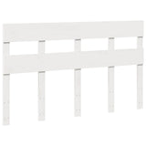 Bed Frame without Mattress White 160x200 cm Solid Wood Pine 3302301