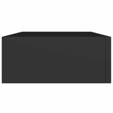 Wall-mounted Drawer Shelf Black 40x23.5x10cm MDF 330243