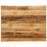 Table Top Live Edge 110x80x2.5 cm Solid Wood Rough Mango 370677