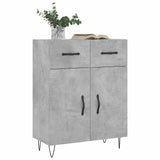 Sideboard Concrete Grey 69.5x34x90 cm Engineered Wood 827976