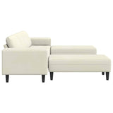 Sofa Set 3 pcs Cream Velvet 3335129