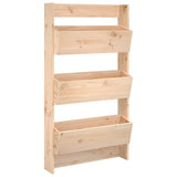 Wall Planter 3-Tier 60x18.5x110 cm Solid Wood Pine 825114