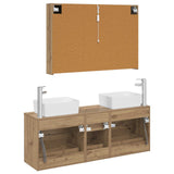 Bathroom Furniture Set 4 pcs Artisan Oak 3406870