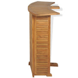 Folding Bar Table 155x53x105 cm Solid Teak Wood 43804