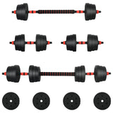 2-in-1 Dumbbell Set 30kg Black and Red 3403860
