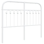 ZNTS Metal Headboard White 120 cm 376680