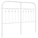 ZNTS Metal Headboard White 120 cm 376680