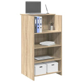 Reception Desk Sonoma Oak 55x50x103.5 cm Engineered Wood 859017