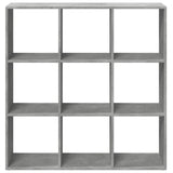 Room Divider Bookcase Concrete Grey 102x29x103.5 cm Engineered Wood 858042