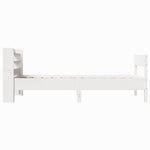 Bed Frame without Mattress White 90x190 cm Single Solid Wood Pine 3306949