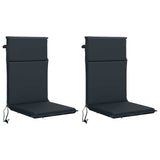 High Back Chair Cushion GEMERT 2 pcs 100% Polyester Dark Blue 945705