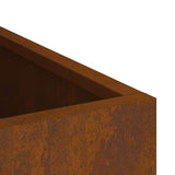 Garden Planter Weathering Steel 50 x 32 x 40 cm 876356