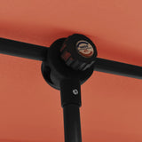 Garden Parasol with Aluminium Pole 180x110 cm Terracotta 47333