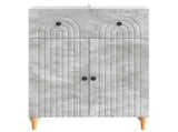 Sideboard Concrete Grey 66 x 34.5 x 90 cm Engineered Wood 894178