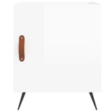 Bedside Cabinets 2 pcs High Gloss White 40x40x50 cm Engineered Wood 827505