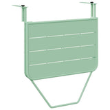 Hanging Balcony Table Folding Mint Green 60 x 39 x 65 cm Steel 42008072