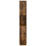 Bathroom Cabinet with Open Shelf HOORN Smoked Oak 897260