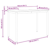 Standing Bar Table Engineered Wood 892709