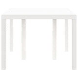 ZNTS Outdoor Table White Polypropylene Medium Durable Patio Table 871686