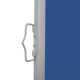 Patio Retractable Side Awning 140x600 cm Blue 313371