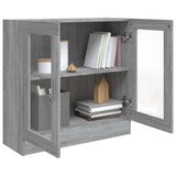 Vitrine Cabinet Grey Sonoma 82,5x30,5x80 cm Engineered Wood 815616