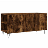 Coffee Table Smoked Oak 102x44.5x50 cm Engineered Wood 831001