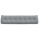 Back Pillow Light Grey 200 x 24 x 50 cm Fabric 42014586