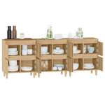 Sideboards 3 pcs Sonoma Oak 60x35x70 cm Engineered Wood 3185770