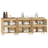 Sideboards 3 pcs Sonoma Oak 60x35x70 cm Engineered Wood 3185770