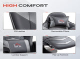 Massage Recliner Chair with Remote, PU Leather Recliner Armchair with Cup Holders and Side Pockets, T3398P343489