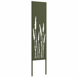 Garden Privacy Screen Olive green 32 x 140 cm Cold-rolled steel 876241