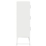 ZNTS Highboard White 68x39x123 cm Steel 853355