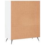 Bookcase White 69.5x32.5x90 cm Engineered Wood 828332
