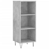Highboard Concrete Grey 34.5x34x180 cm Engineered Wood 3199013