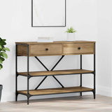 Console Table with Drawer Brown 100 x 34.5 x 75 cm Wood 871305