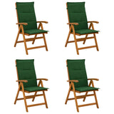Reclining Garden Chairs 4 pcs Natural Solid Acacia Wood 3434469