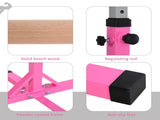 Height Adjustable Gymnastics Horizontal Bar for Kids, Children Junior Kip High Bar Fitness, Pink T3398P347570