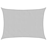 Sun Shade Sail Light Grey 7x5 m 100% Polyester Oxford 4000555