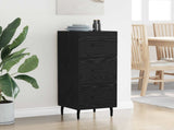 Sideboard Black oak 34 x 34.5 x 90 cm Engineered wood 881578