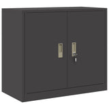 Storage Cabinet 2 pcs Black 80 x 40 x 160 cm Steel Lockable 3438729