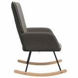 Rocking Chair Dark Grey Sherpa Fabric 42001786