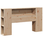 ZNTS Bookcase Bed without Mattress 120x200 cm Solid Wood Pine 3321850