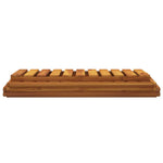 3-Tier Folding Shelf Brown 70x31x63 cm Solid Wood Acacia 153328