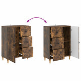 Sideboard Smoked Oak 66 x 34.5 x 90 cm Engineered Wood 894170