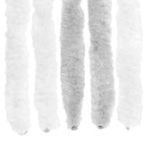 Insect Curtain Chenille Light Grey and White 100 x 200 cm 42034417