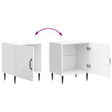 Bedside Cabinet 2 pcs High Gloss White 43 x 34.5 x 50 cm 894804