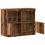 LED Sideboard Brown 81 x 37 x 66.5 cm Engineered Wood 863030
