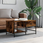 ZNTS Coffee Table Smoked Oak 85.5x51x45 cm Engineered Wood 835341